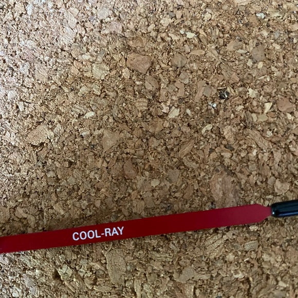 Vintage 80s Cool Ray Red Metal Frame Aviators - Picture 2 of 3